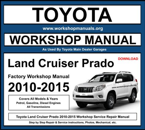 toyota prado service manual to buy|toyota dail service manual.